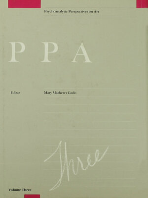 cover image of Psychoanalytic Perspectives on Art, V. 3